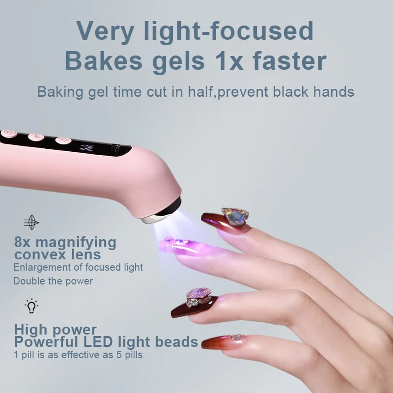 2 IN 1 GRINDING AND MANICURE TOOL WITH LED LIGHT