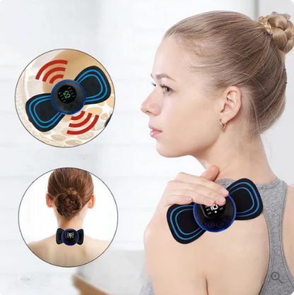 🔥Hot Sale🔥Portable Massager with 8 Modes and LCD Screen - Mini Muscle Stimulator for Pain Relief