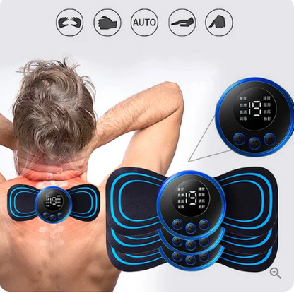 🔥Hot Sale🔥Portable Massager with 8 Modes and LCD Screen - Mini Muscle Stimulator for Pain Relief