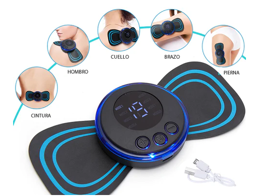 🔥Hot Sale🔥Portable Massager with 8 Modes and LCD Screen - Mini Muscle Stimulator for Pain Relief